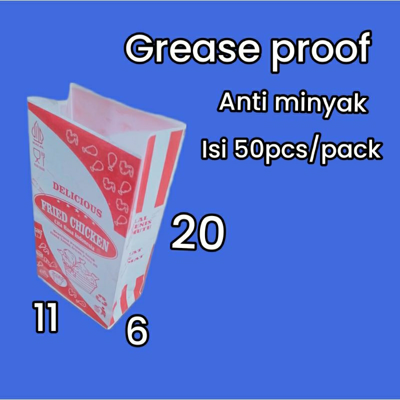 bungkus chicken kemasan chicken kantong chicken kantong burger paper bag