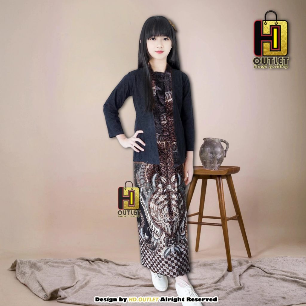 KEBAYA ANAK KUTUBARU SET KEBAYA coklatSOGO KUTU BARU setelan anak KEBAYA ENCIM KEBAYA BATIK KARNAVAL