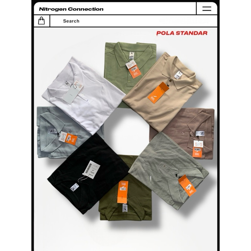 Baju Kaos Kerah Polo Shirt Nitrogen ORIGINAL