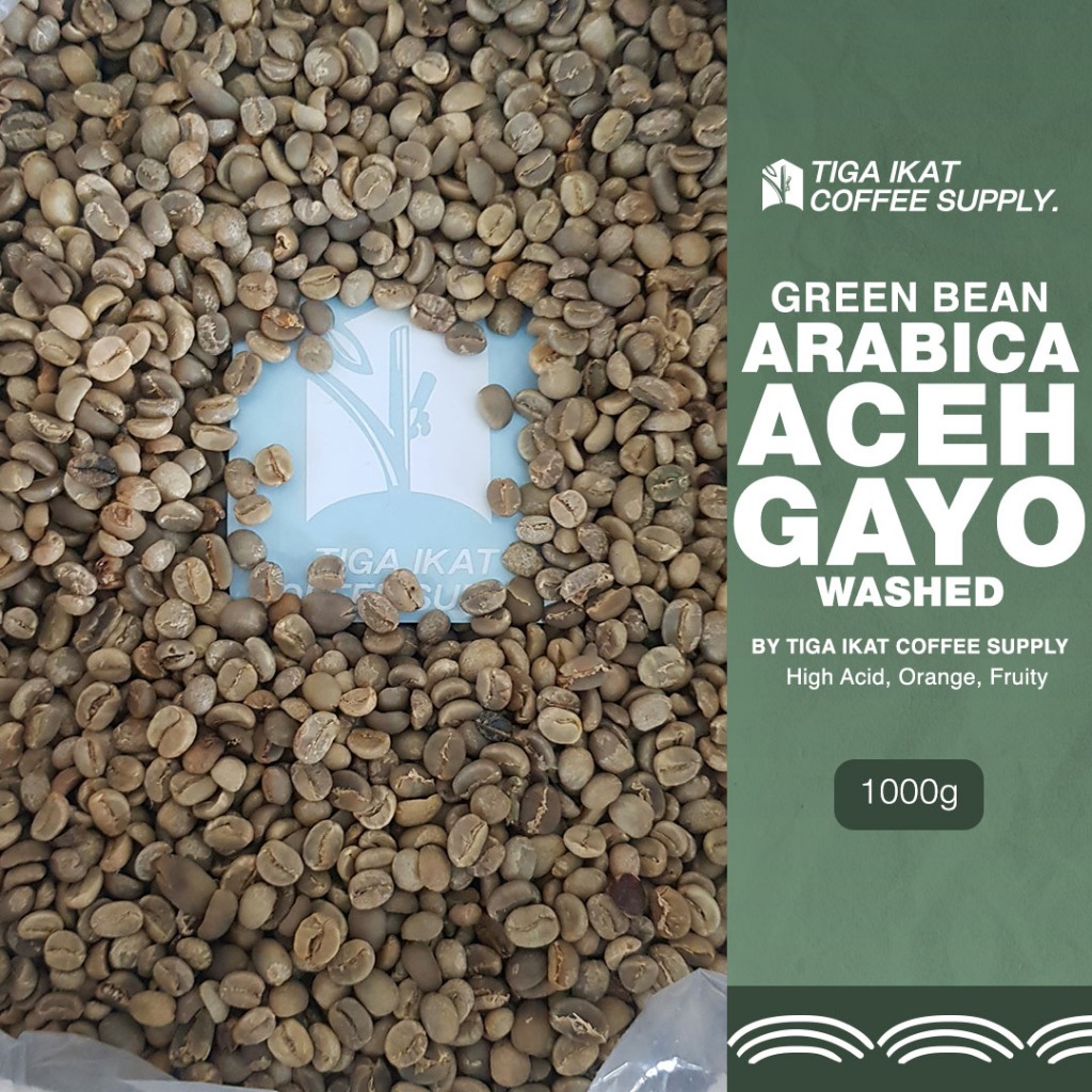 

Green Bean Arabica Aceh Gayo Fullwash 1 Kg - Biji Kopi Mentah