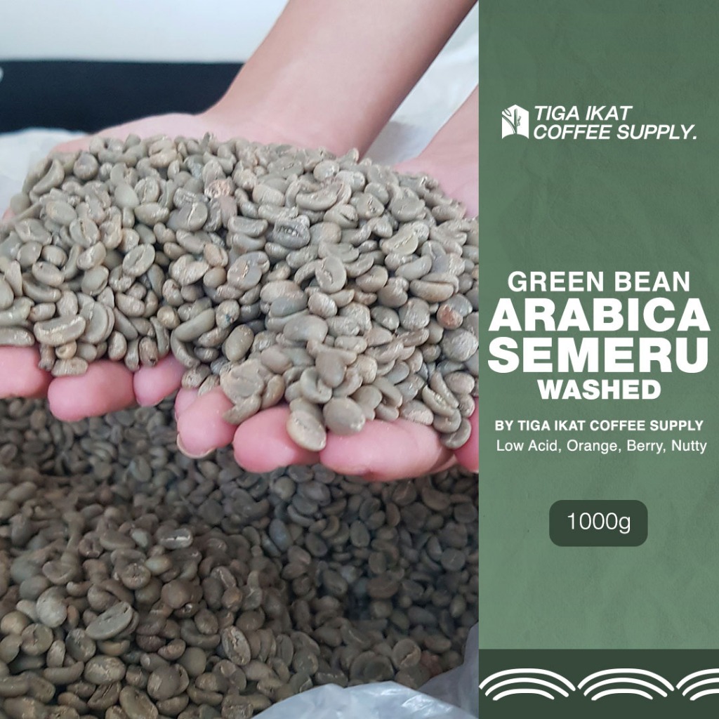 

Green Bean Arabica Semeru Fullwash 1 Kg - Biji Kopi Mentah