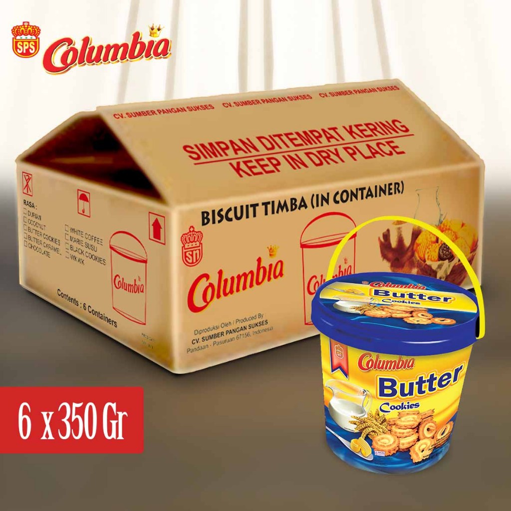 COLUMBIA BISKUIT TIMBA BUTTER 6 X 350GR