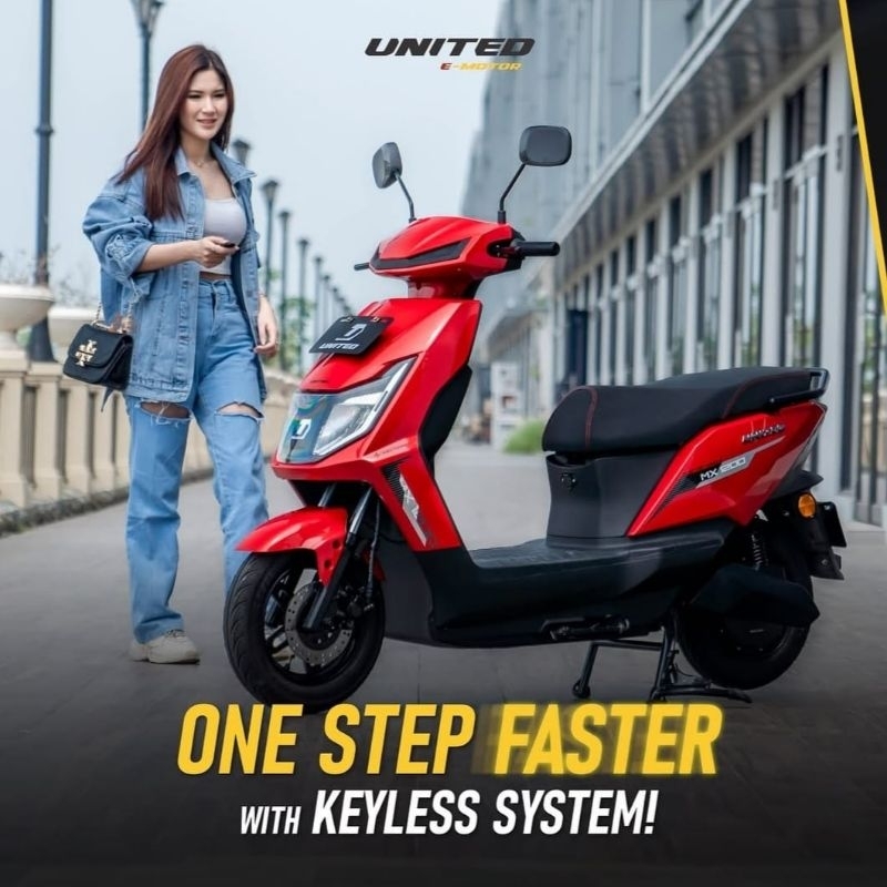 Sepeda Motor Listrik UNITED model: MX 1200