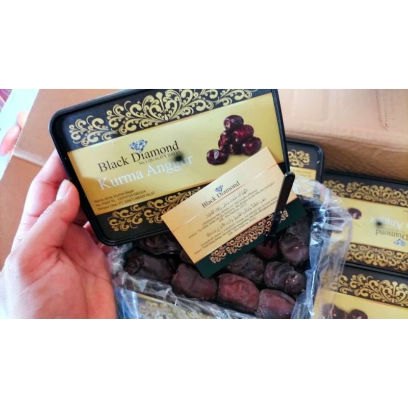 

GROSIR BAM BLACK DIAMOND 550GR PREMIUM/KURMA ANGGUR ASLI100%