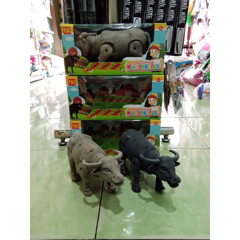 NiceSoo mainan anak kerbau jalan(pakai beterai)