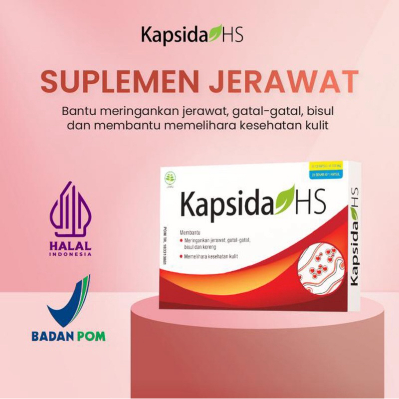 KAPSIDA HS 12 KAPSUL - Obat Jerawat, Gatal, Bisul dan Koreng