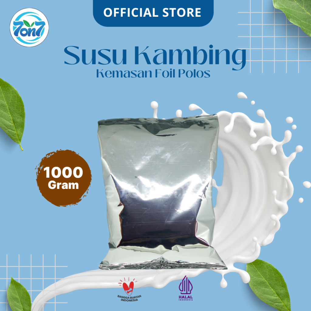 

KEMASAN FOIL 1000GR POLOS SUSU KAMBING FULL CREAM ! !