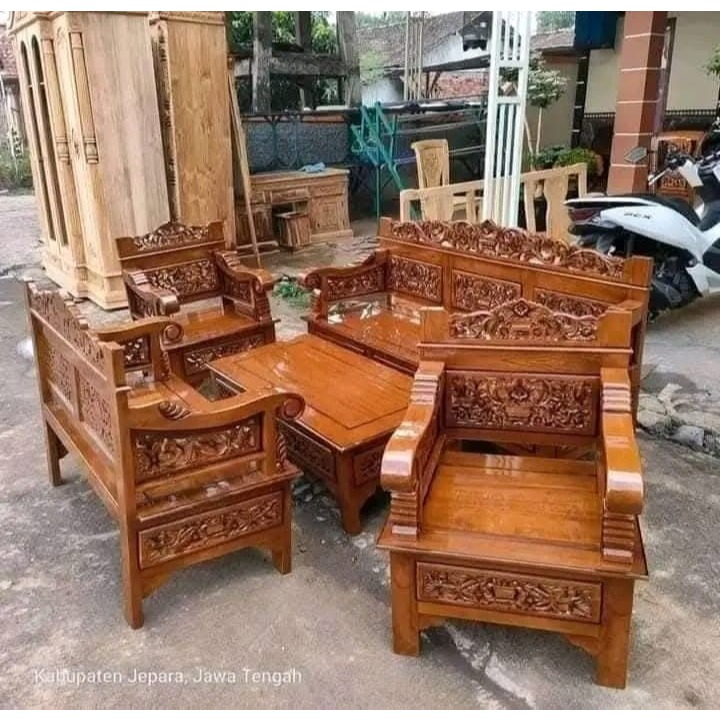 set kursi tamu rahwana formasi 2111 finishing