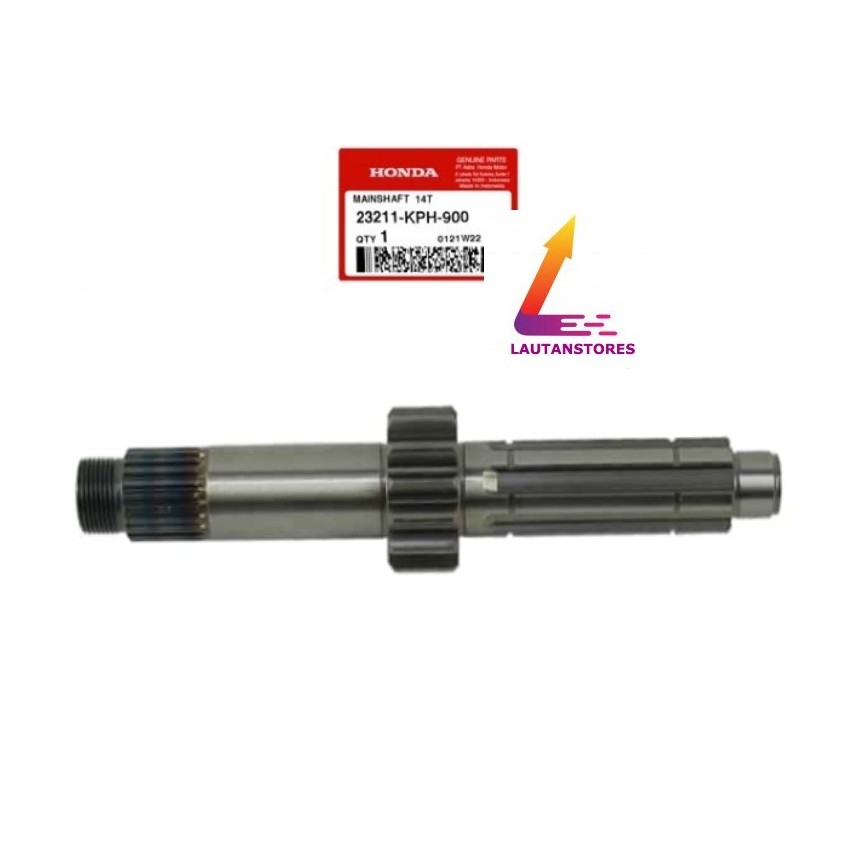 23211-KPH-900 Main Shaft As Rasio 14T Transmisi Supra X 125  As Kopling Supra X 125