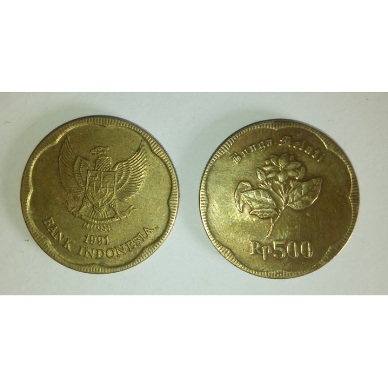 Uang logam Rp.500 Bunga Melati