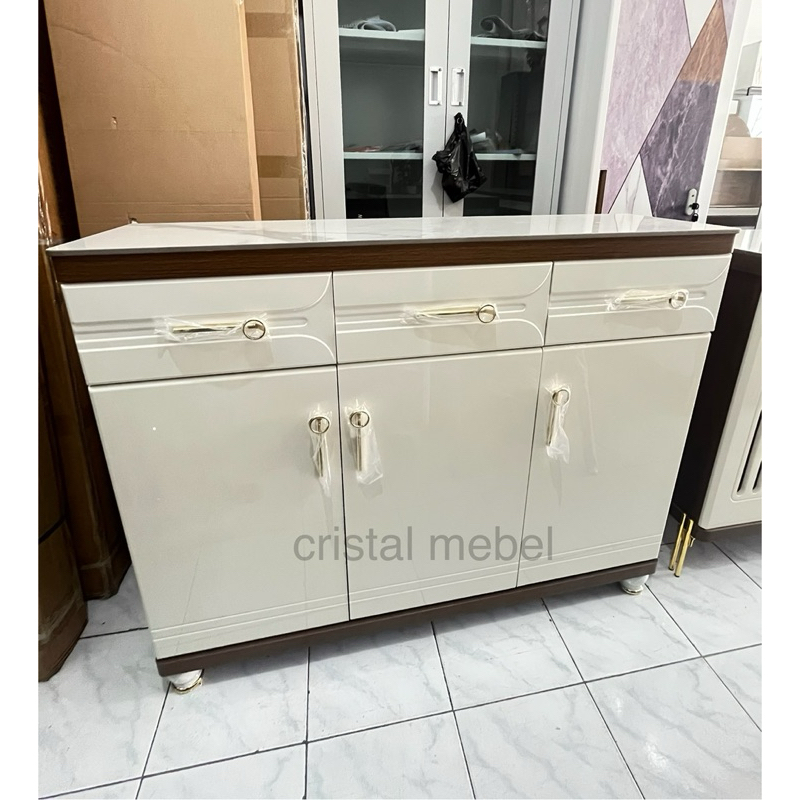 Buffet Granit Import MDF / Buffet Minimalis Glossy / Buffet Granit / Buffet MDF / Buffet Import Glos