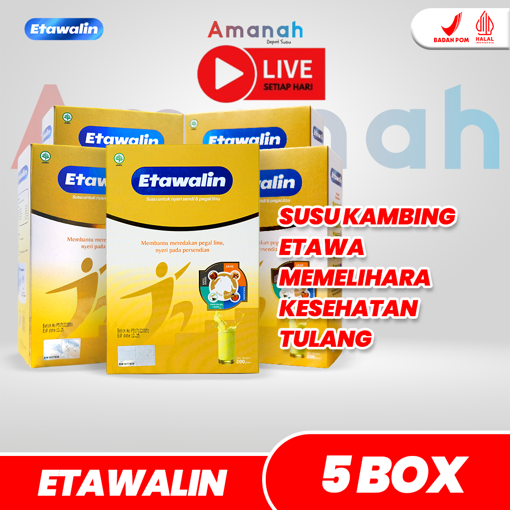 

Etawalin Paket 5 Box Susu Kambing Solusi Permasalahan Sendi dan Tulang Original Asli