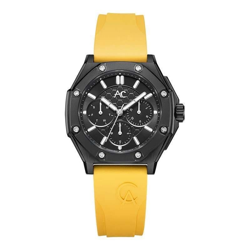 Alexandre Christie jam tangan pria AC 9601 karet original