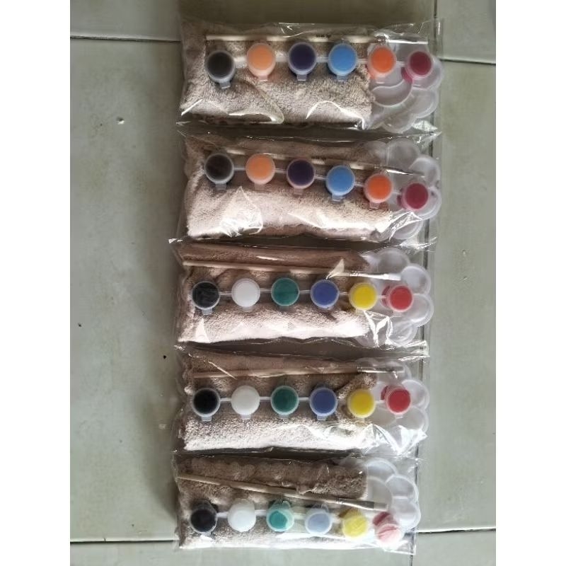 

Cat Acrylic paket set palette + lap microfiber + brush