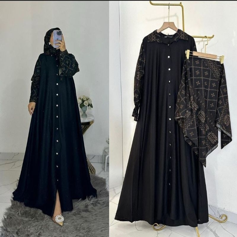 ANDARA TWILL SET HIJAB - GAMIS TERBARU ORY TWILL PREMIUM