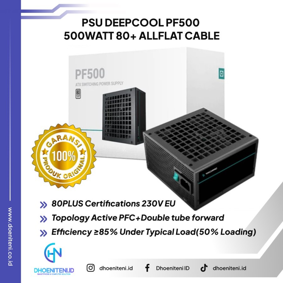 PSU / Power Supply DEEPCOOL PF500 500W / 500 Watt - PF450