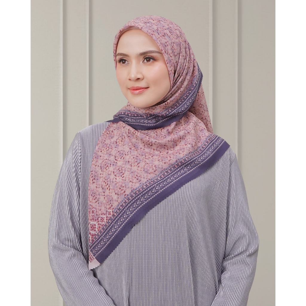DOA - Humaira Scarf  Rosy Pink  - Hijab Segi Empat