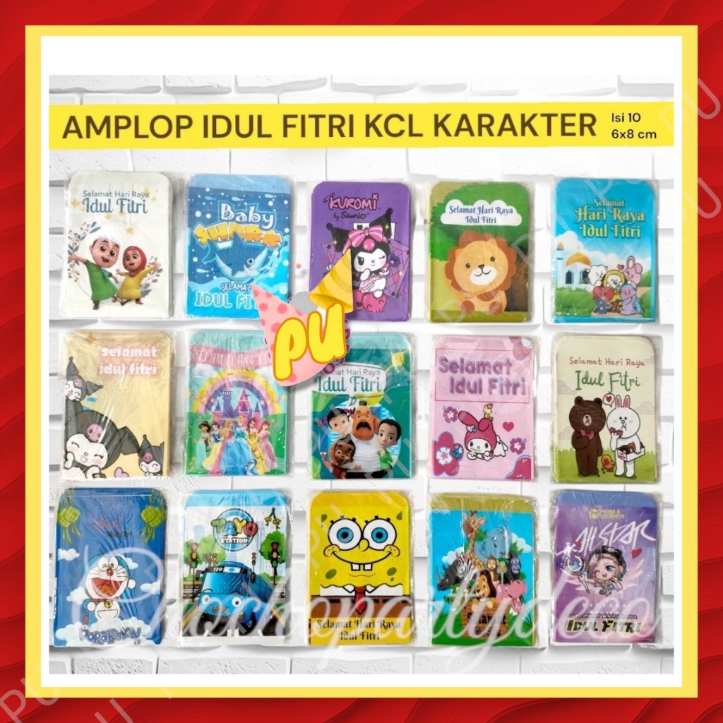 

Amplop LEBARAN IDUL FITRI KECIL KARAKTER Isi 10 / Angpau Idul Fitri Kecil Anak