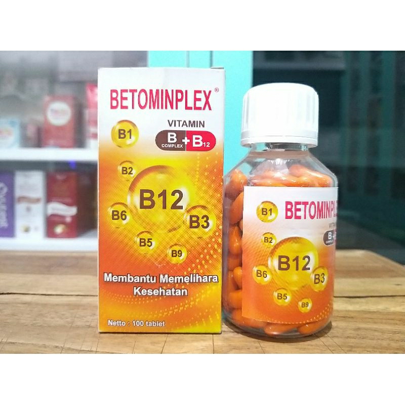 BETOMINPLEX BOTOL ISI 100 TABLET | VITAMIN B COMPLEK + B 12 | betominplek