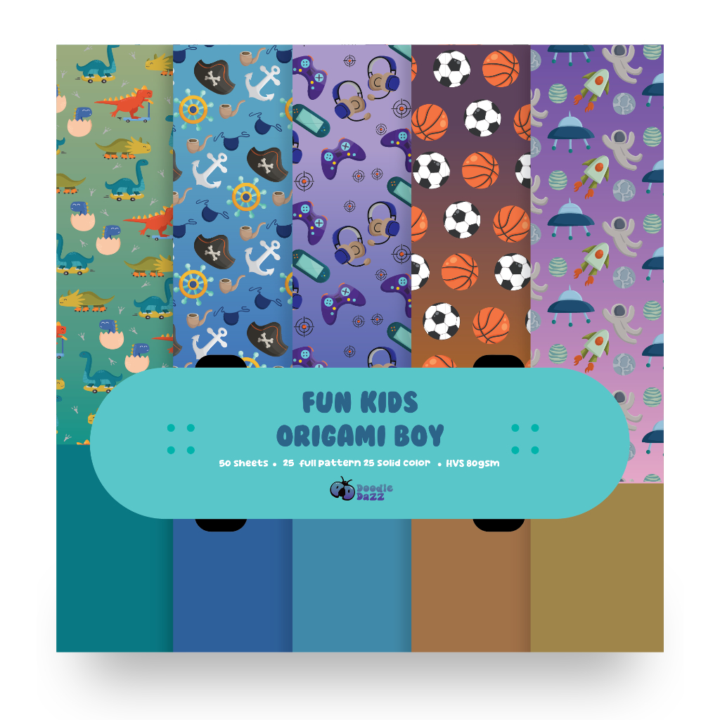 

Asaba Bandung - Doodle Dazz Kertas Origami Motif Aventura