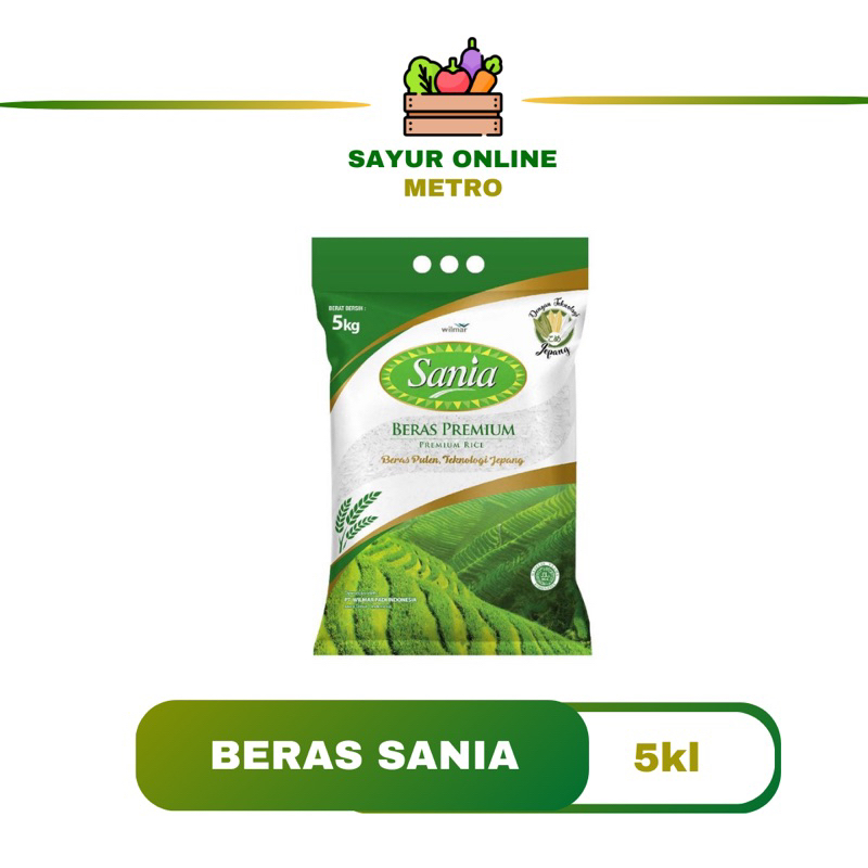 

Beras Sania 5 Kilo - Sayur Online Metro