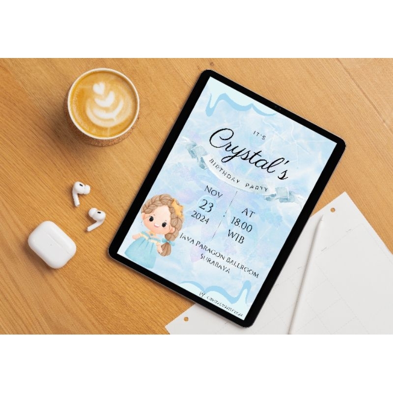 Undangan Digital Ulang Tahun Anak Perempuan