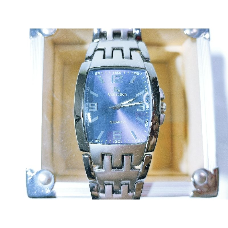 JAM TANGAN QUARTZ IIK COLLECTION WATER RESISTANT STAINLESS STEEL SEKON KONDISI BAIK