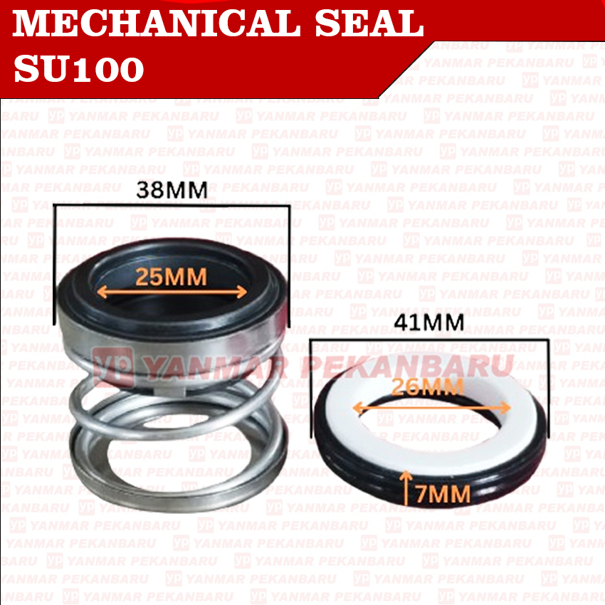 SU100 Mechanical Seal Sil Pompa Air Seal Pump 25MM Mesin Pompa Air Alkon Irigasi SawaH 4 Inci Inchi