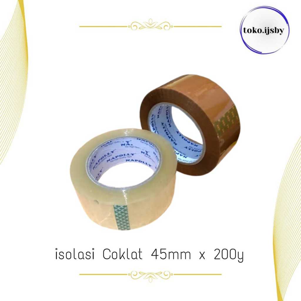 

LAKBAN COKLAT 45MM X 200YARD PER/PCS