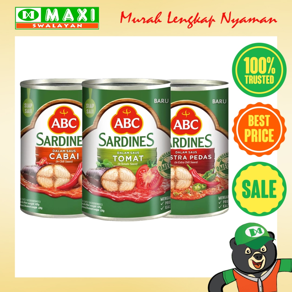 

ABC Sardines Kemasan 425Gr