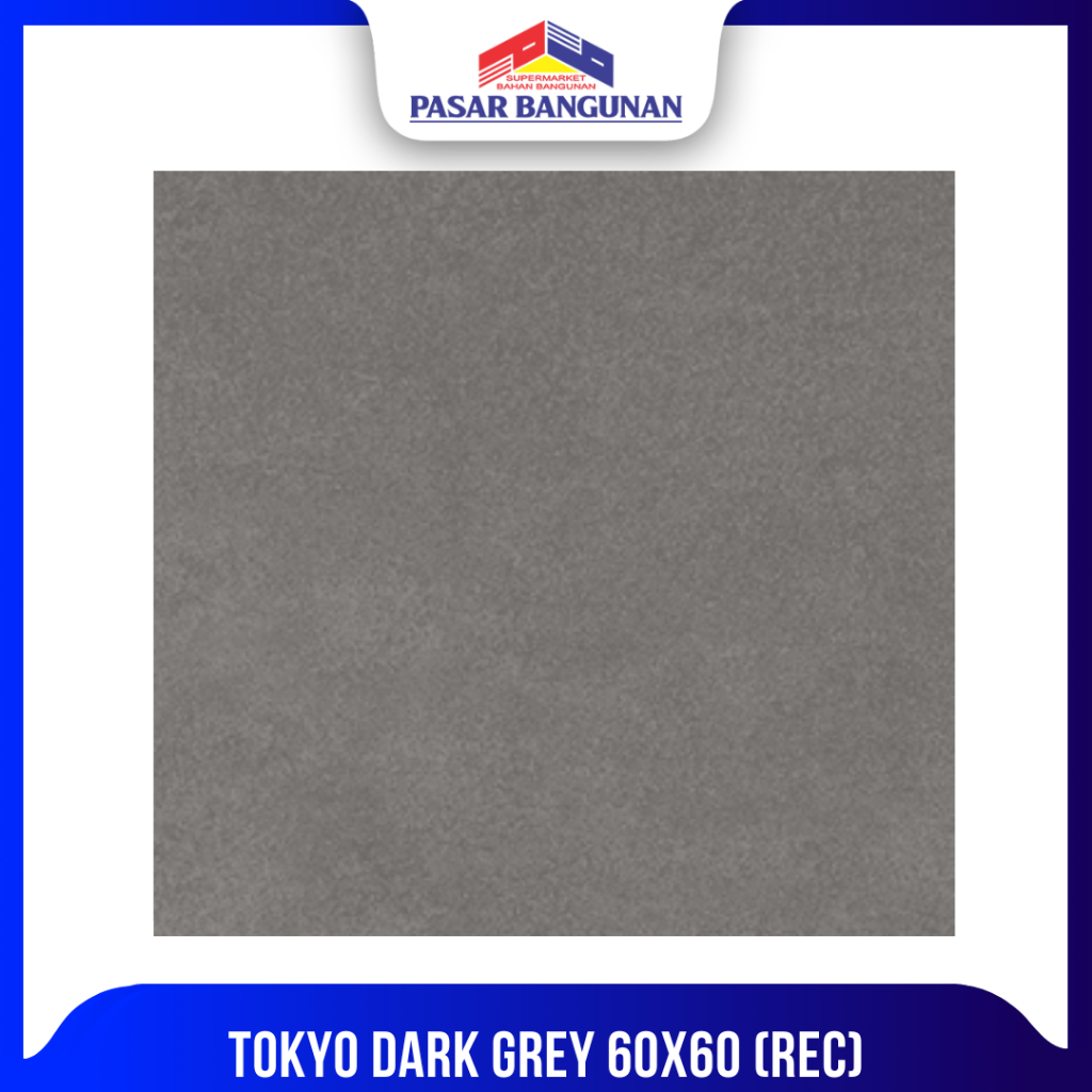 KERAMIK HABITAT TOKYO DARK GREY 60X60 (REC)