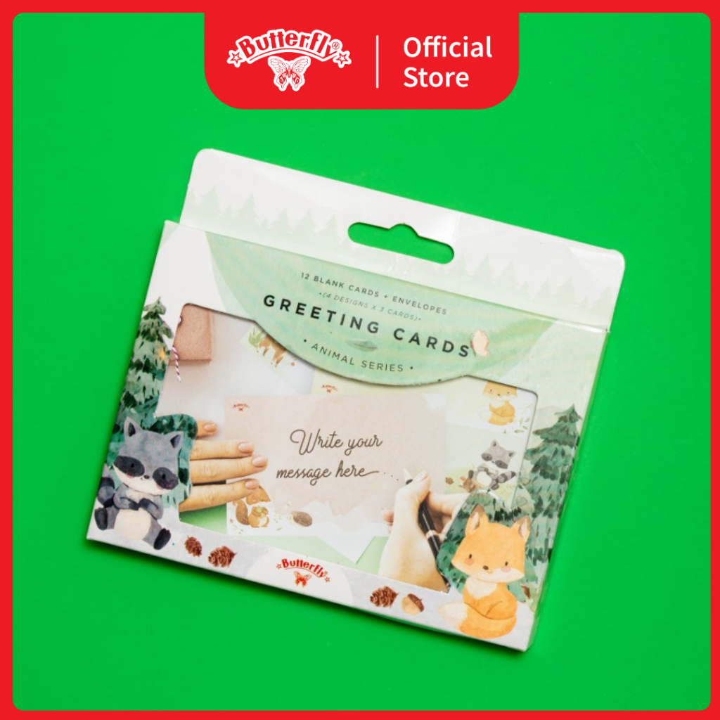 

Butterfly Greeting Cards - Kartu Ucapan + Amplop