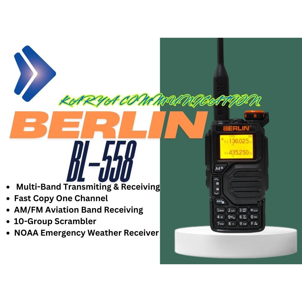 HT BERLIN BL558 MULTI BAND 5WATT BERLIN BL-558