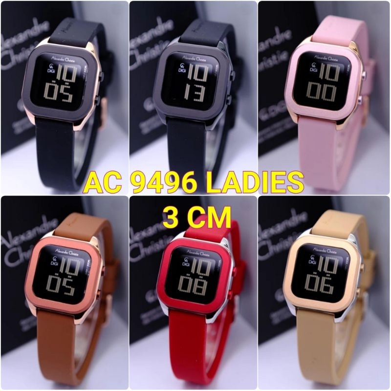 ALEXANDRE CHRISTIE WANITA AC 9346 / AC 9361 / AC 9343/ AC 9496/ AC 9499 DIGITAL RUBBER ORIGINAL GARA