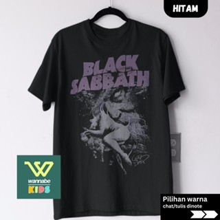 Kaos Band Black Sabbath Dewasa S–7XL Big Size Jumbo & Anak XS–XL | Baju Musik Rock Metal Couple Kelu