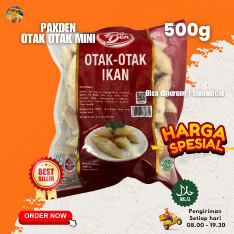 

PAKDEN OTAK OTAK IKAN MINI 500g Suki Shabu Steamboat Snack Goreng