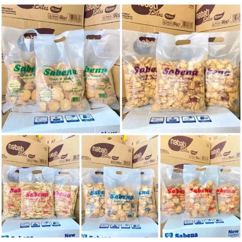 

biscuit sabena isi 5 bag 1 dus/sabena 400 gr/kue kering/kue lebaran/COD/ Snack Cemilan Biskuit Cookies Kelapa