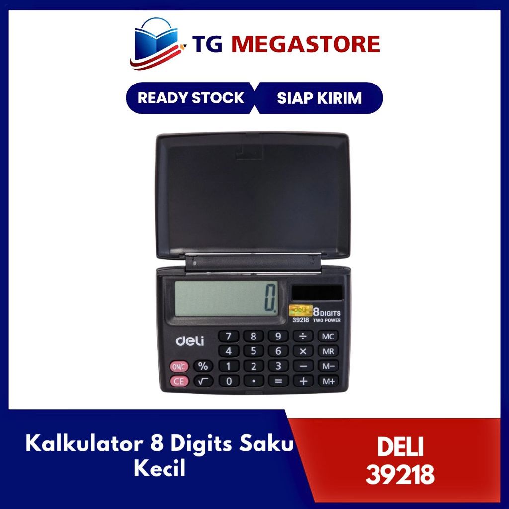 

Kalkulator Deli 8 Digits Saku Kecil - 39218