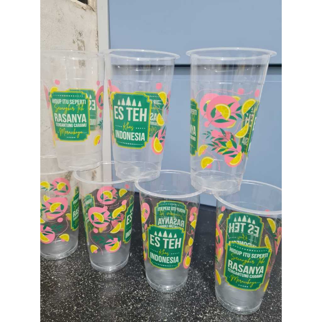 GELAS PRINTING 22DATAR ES TEH KHAS INDONESIA ISI 50PCS