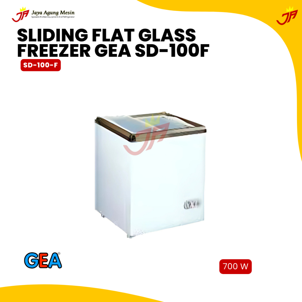 GEA Sliding Flat Glass Freezer Gea SD-100F / SD 100 F