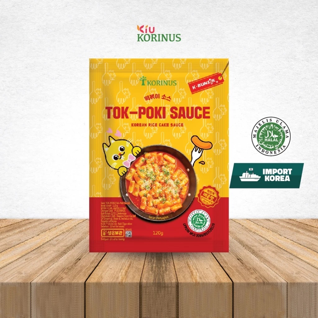 

Tokpoki Sauce / Tteokbokki Sauce / Toppoki Sauce Pedas Halal MUI