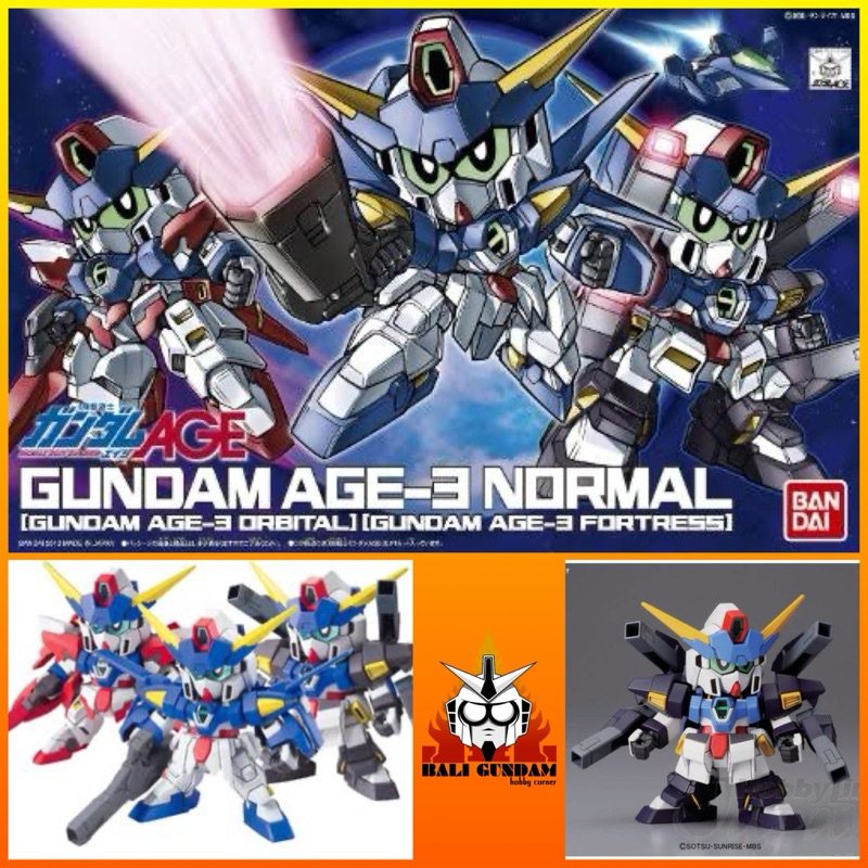 SD BB SENSHI AGE-3 GUNDAM AGE 3 NORMAL FORTRESS ORBITAL SET Bali Gundam Hobby Corner Bandai Original