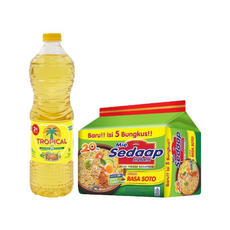 

Paket sembako (minyak goreng/mie)