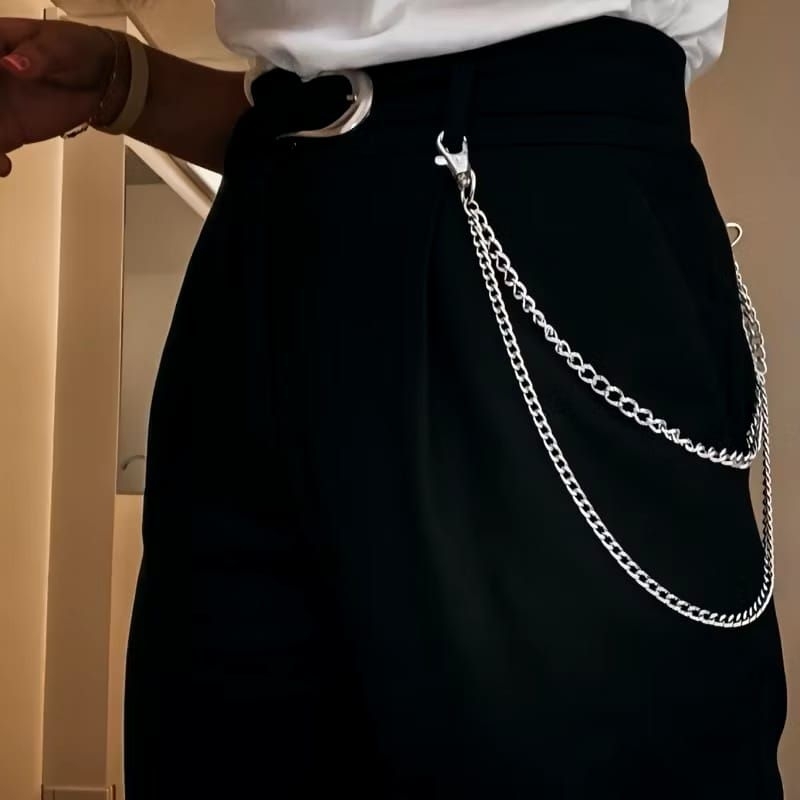 rantai polos untuk harajuku gothik punk/rantai untuk rok/ aksesoris kostum ukuran 40-60cm