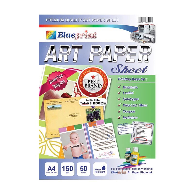 

kertas Art Paper Blueprint A4