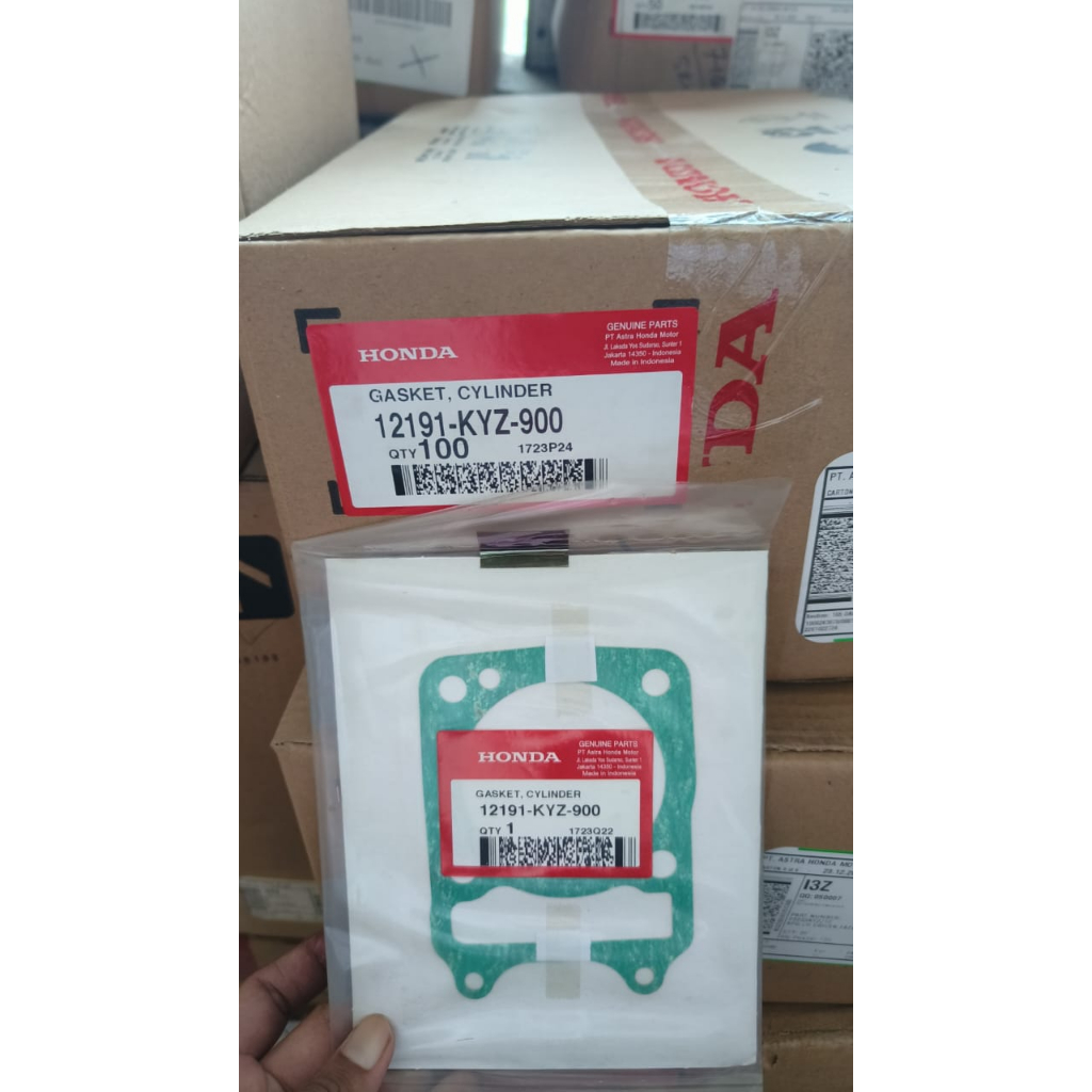 12191KYZ900 PAKING BLOK KERTAS Gasket Cylinder – Supra X 125 FI & Supra X 125 Helm In ORIGINAL ASLI 