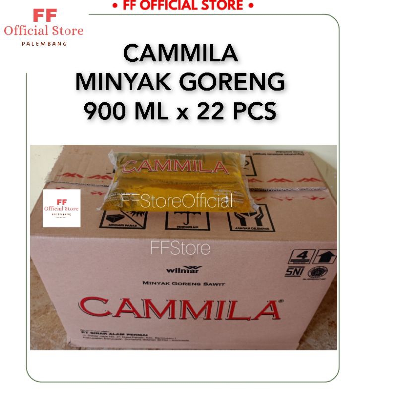 

(WH) CAMMILA Minyak Goreng 900 ml 1 Dus 22 Bks