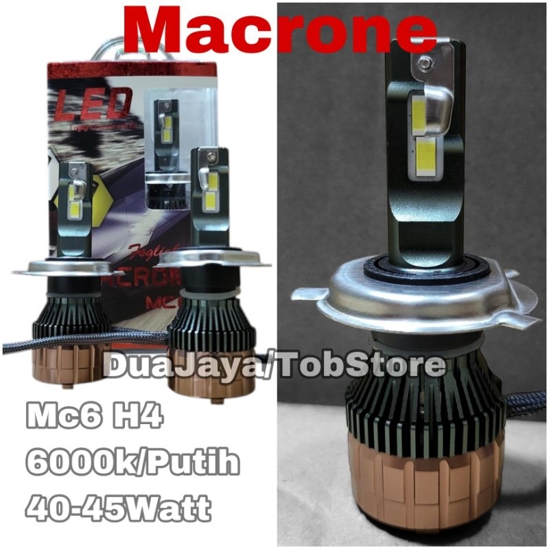 Lampu Mobil Lampu Led Macrone MC6 Double H4