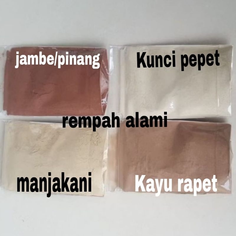 

paket bubuk manjakani,pinang,kunci pepet&kayu rapet