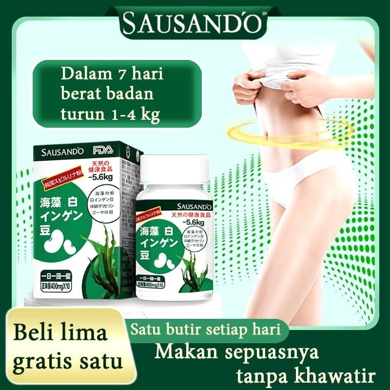 SAUSANDO kapsul diet ampuh dalam 7 hari (hijau)